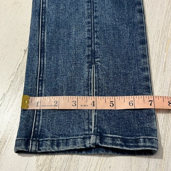 J. McLaughlin Rainey Stretch Straight Leg Slit Front Jeans Size 2 - Picture 13 of 13